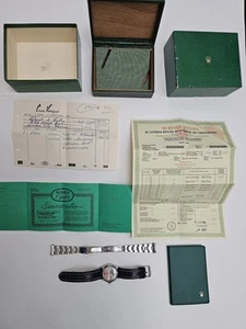 Rolex Oyster Perpetual Date 1960s Ref 1500 Watch - ALL papers and box included! - Picture 1 of 24