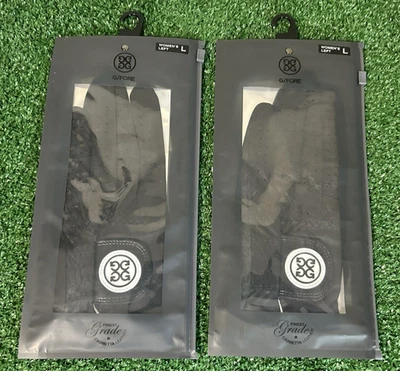 Guante de golf G Fore (paquete de 2) de cuero AA Cabretta LH para mujer L ónix/patente, nuevo Foto 1 de 2