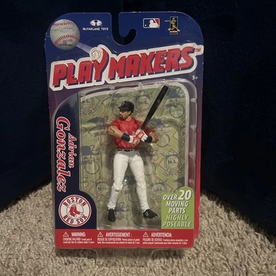 Adrian Gonzalez Boston Red Sox Playmakers Figure NIB MLB 2011 McFarlane Series 3 - Image 1 of 3