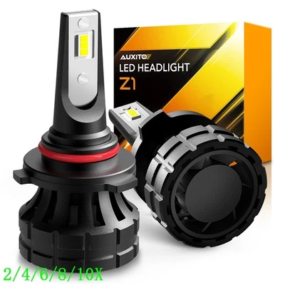 Kit de faros LED AUXITO Super Bright 9012 bombilla haz alto bajo blanco HIR2 Z1 2/4X Foto 1 de 4