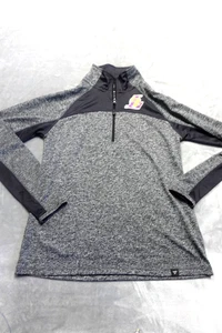 Los Angeles Lakers Medium 1/4 Zip Lightweight Pullover Jacket Basketball - Picture 1 of 7