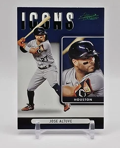 2022 Panini Assoluto Baseball JOSE ALTUVE Icone Verdi ASTROS #I-8 - Foto 1 di 2