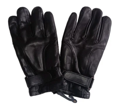 GRANDOE Men's Sheepskin Leather Wriststrap Gloves Brown, Medium, New. - Image 1 of 2