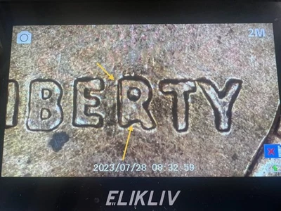 1960 D mint Penny with error in Liberty "R" - Image 1 of 4