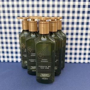 6X ~ Bath Body Works ~ SWEET WHISKEY ~ Cleansing Gel Hand Soap - Picture 1 of 2