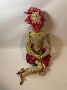 Joe Spencer Gathered Traditions Sprite Weihnachtsstern Puppe Rose Blume Volkskunst 18 Zoll - Bild 1 von 17