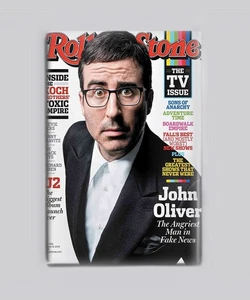 JOHN OLIVER / ROLLING STONE - 2"x3" POSTER MAGNET (retro magazine - Picture 1 of 3