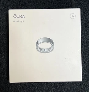NEW OURA RING GEN 4 SILVER / ARGENTE SIZE 4 BRAND NEW IN BOX - Picture 1 of 2