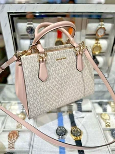 Bolso de mano Michael Kors Marilyn mediano para mujer color rosa rubor en polvo - Imagen 1 de 17