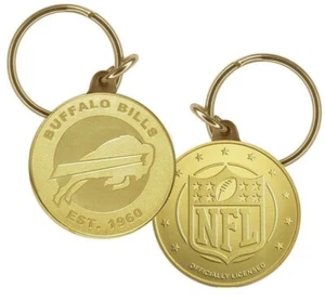 NFL Buffalo Bills - Football Bronze Coin Keychain Highland Mint (NEW & SEALED) - Picture 1 of 5