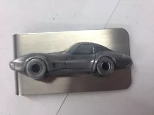 Chevrolet Corvette c1979 ref35 pewter effect car emblem on a stunning Money Clip - Picture 1 of 1