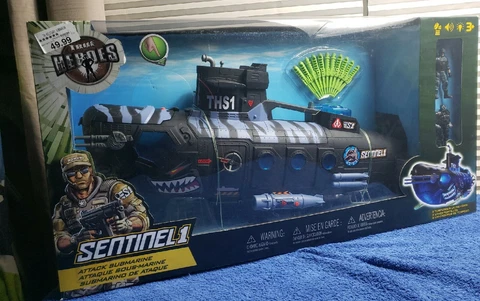 True Heroes Sentinel 1 ATTACK SUBMARINE SUB Toys R US MISB Cover