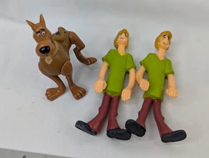 Scooby Doo Shaggy Bendable 5 Inch Figure Equity Marketing Lot of 3 Burger King - Picture 1 of 8