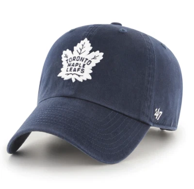 Toronto Maple Leafs '47 Brand Navy Blue Clean Up Adjustable Dad Hat - Image 1 of 2