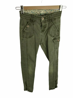 Pantalones de Carga Abercrombie Fitch Niños Verdes Militares Leggings Jeans Bolsillos Niñas 10 Foto 1 de 4