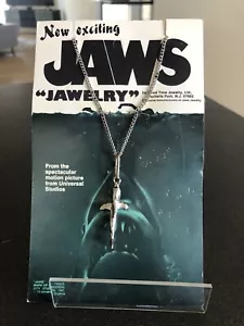 RARE JAWS vintage 1975 necklace “JAWELRY” Good Time Jewelry pendant Universal - Picture 1 of 13