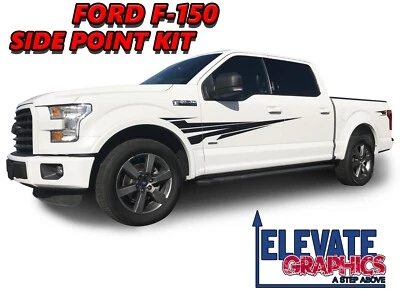 For Ford F-150 Graphics Side Point Stripes Vinyl 3M Decals Stickers 2009-2020 - Image 1 of 4