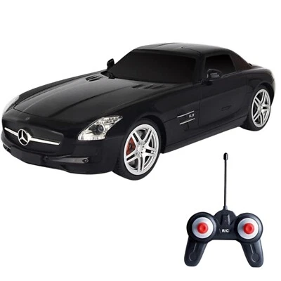 RASTAR RC Car Licensed Mercedes-Benz SLS AMG 1:24 Scale Remote Control Car-Black - Image 1 of 4