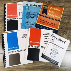 Farmall International Super H Hv Tractor Service Parts Operators Manual Lift All - Picture 1 of 12