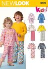 New Look Sewing Pattern 6170 Baby, Kids Ages: 1/2-1-2-3-4-5-6-7-8