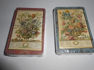 2 DECKS IN WRAPPING--2 DIFFERENT CLASSICAL FLORAL ARRANGEMENTS----BELGIUM - Picture 1 of 3