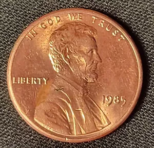 Rare 1985 Double Ear Lincoln Penny - Picture 1 of 4
