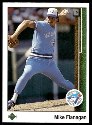 1989 Upper Deck Baseball Card Mike Flanagan Toronto Blue Jays #385 - Image 1 of 2