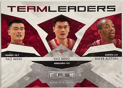 2009-10 Panini Rookies & Stars #10 Yao Ming Yao Ming Rafer Alston Team Leaders - Image 1 of 2