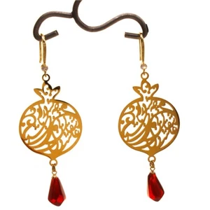 Juego de collar pendientes de granada persa Anar Yalda - Imagen 1 de 3