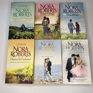 Lot of 6 Nora Roberts Contemporary Paperback Romance Novels Change Of Heart Etc - Picture 1 of 6
