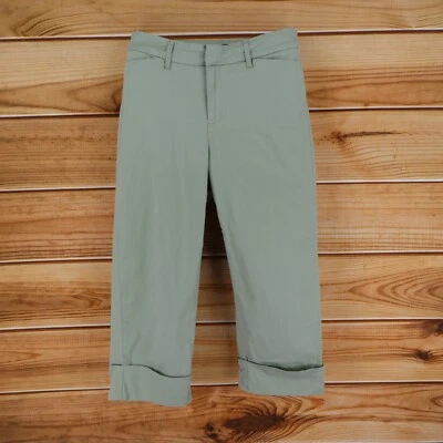 Calça Gloria Vanderbilt Chino Capri Feminina 8 Bolsos Verde Claro Algemados Cintura Média - Imagem 1 de 4