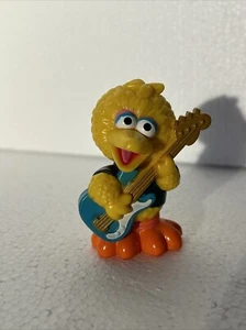 Sesame Street Workshop ROCK BAND GUITAR BIG BIRD PVC Figure 3" 2010 Hasbro - Picture 1 of 7