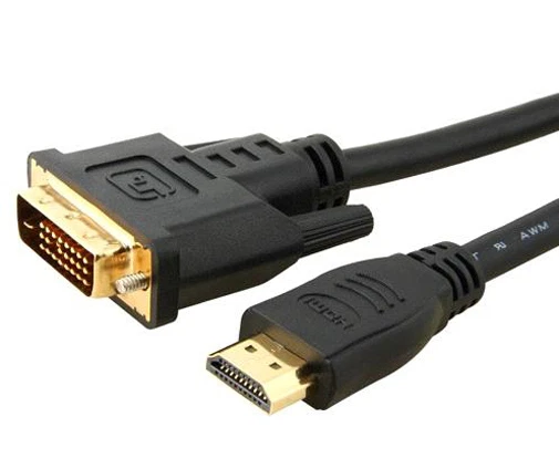 10m HDMI auf DVI Kabel PC LCD TFT Beamer FullHD TV PC Monitor Beamer Video 10 m - Bild 1 von 1