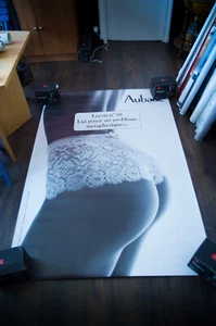 AUBADE LINGERIE 38 French Bus Vintage Advertising Fashion Sexy Poster Original - Picture 1 of 7