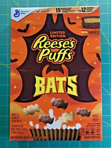 Reese's Puffs Bats EDICIÓN LIMITADA Halloween Desayuno Cereal 11.5 OZ - Imagen 1 de 15
