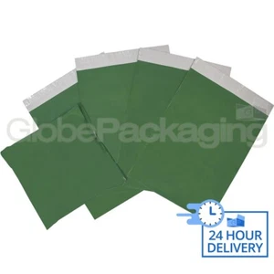 2000 x Forti Borse Postali VERDE OLIVA 16x20""Spedizione 16""x20"" (405x508mm) - Foto 1 di 5