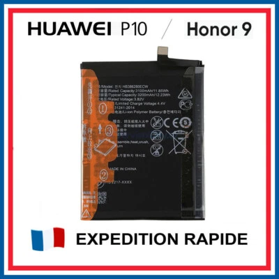 BATTERIE INTERNE Batterie Huawei P10 - honor 9 HB386280ECW neuve - 3210mAh NEW internal battery