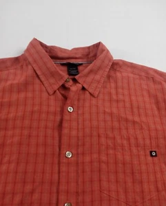 Marmot Camp Shirt Men Size XL Orange Button Up Short Sleeve Logo - Picture 1 of 11