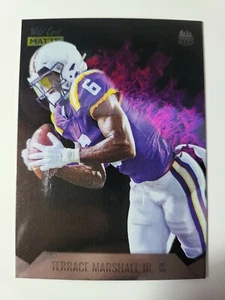 2021 Wild Card Matte Black Terrace Marshall RC RED HOT ROOKIES PURPLE  - Picture 1 of 2