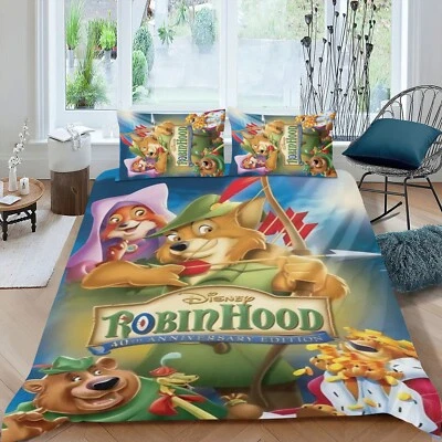Robin Hood 3Pcs Bedding Sets Duvet Cover Sets All Season Soft Lightweight - Image 1 of 4