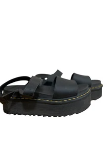 DR. MARTENS VOSS QUAD Platform Sandals Black Athena Strap Women's Sz 11 - Picture 1 of 8