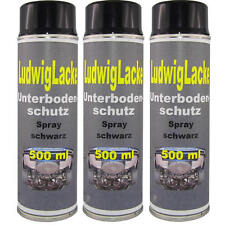 Spraydosen Unterbodenschutz 3 x 500ml Schwarz Steinschlagschutz von  Ludwiglacke