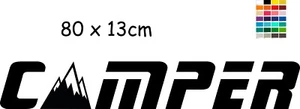 Camper Vinyl Aufkleber Campervan Van Caravan Sticker 80 x 13 cm PAAR - Bild 1 von 2