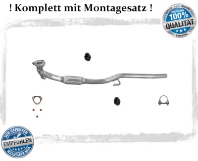 Hosenrohr VW Polo 9N 1.2 40/47KW Bj.01-05 Auspuff Abgasrohr Flexrohr Montagesatz - Bild 1 von 3