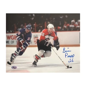 Foto firmata Brian Propp Philadelphia Flyers 8x10 NHL Hockey - Sports Vault COA - Foto 1 di 2