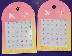 Stoney Clover Lane x Target Olive & June arte en uñas 36 pegatinas lote de 2 nuevas - Imagen 1 de 12