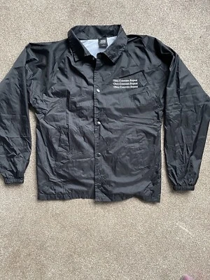 Men’s Lightweight Obey Rain Coat Jacket Black Small Obey Consume Repeat Back Hit - Image 1 of 4