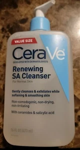 CeraVe Renewing SA Reiniger normale Haut, mit Ceramiden & Salicylsäure 16oz - Bild 1 von 2