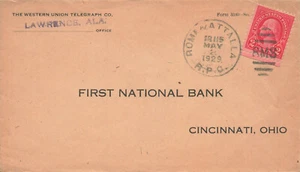 Rome & Atalla Alabama 1929 64 millas cubierta R.P.O  - Imagen 1 de 3