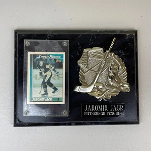 Placa grabada 9x7 Jaromir Jagr NHL - Topps Super Rookie - Pittsburg Penguins - Imagen 1 de 4